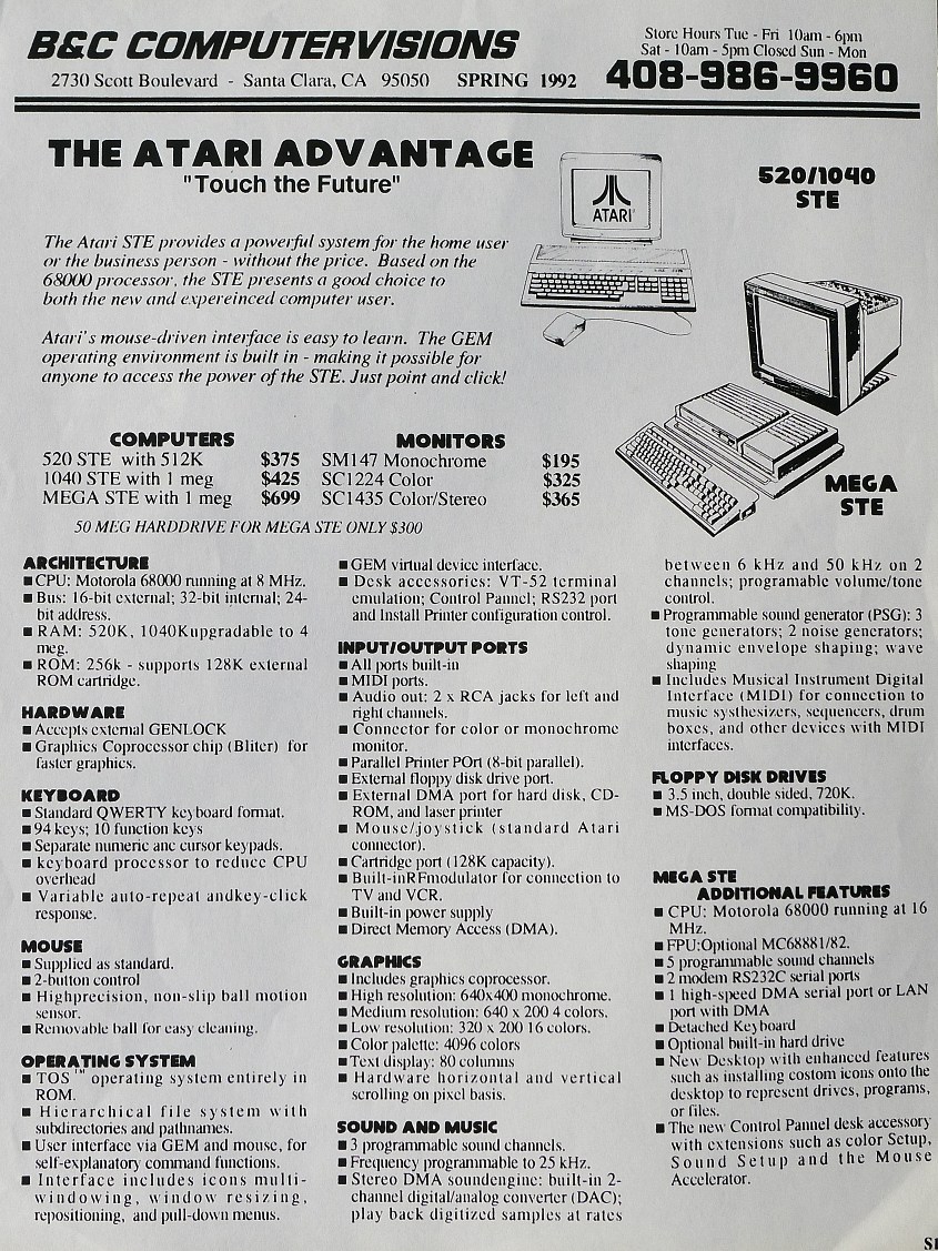 Trivia: Atari STE – “Touch the Future” | Delightly Linux